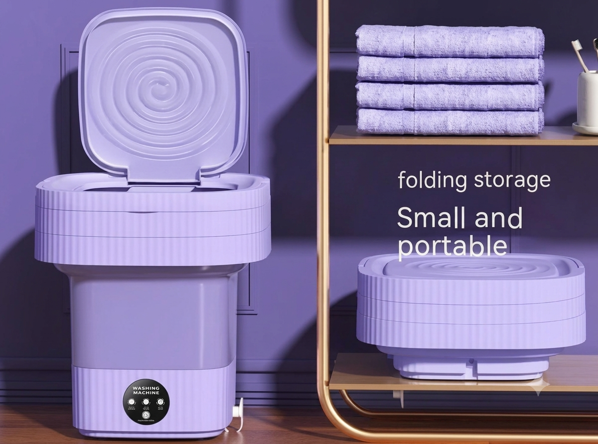 Mini foldable washing machine