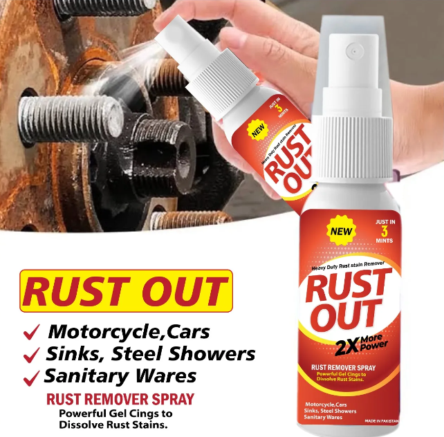 Rust Remover Zang Remover( Upgraded) spray for All Automotive (Bike, Car) And chrome & Steel Parts